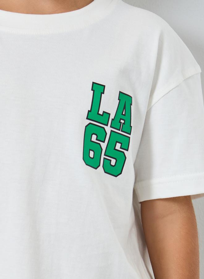 Styli Boys Off-White Graphic Print Oversized T-Shirt - Image 4